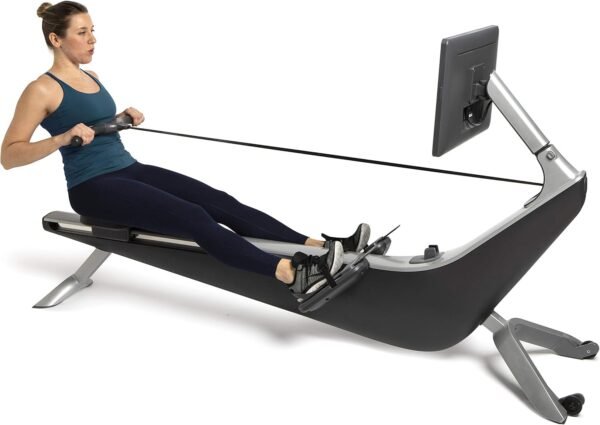 Hydrow Pro Rowing Machine with Immersive 22" HD Rotating Screen - Stows Upright | Live and On-Demand at-Home Workouts, Membership Required - Image 8