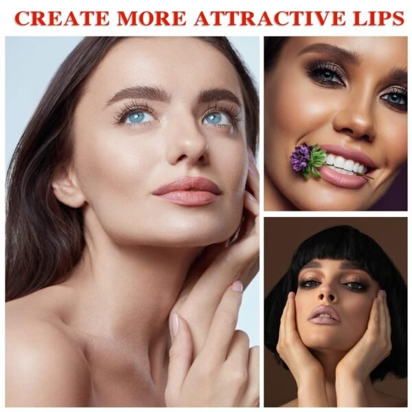 6 Colors Matte Nude Lipstick Set Liquid Lipstick Velvet Lip Gloss Lip Stain Long Lasting Waterproof Nude Pink Lipstick Set for Women Lip Makeup (SET-B) - Image 7