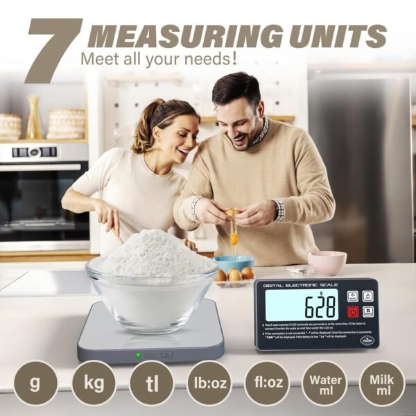 Split Kitchen Food Scale – 5kg Digital Electronic Food Weight Scale for Accurate Grams & Ounces | Ideal for Weight Loss, Baking, Coffee | Innovative Split Design for Clear Readings - Image 8