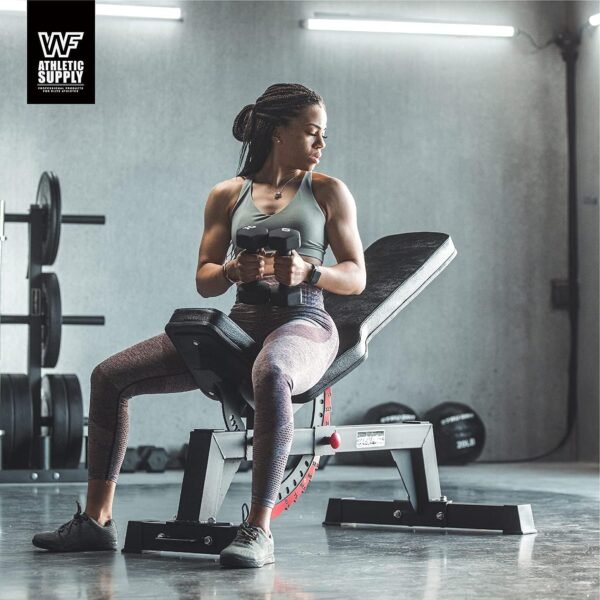WF Athletic Supply Black Neoprene Dumbbell Set, Non-Slip & Hex Shape, Great for Muscle Toning, Strength Building & Weight Loss; Sizes, Dumbbells Only & w/Rack Options Available - Image 8