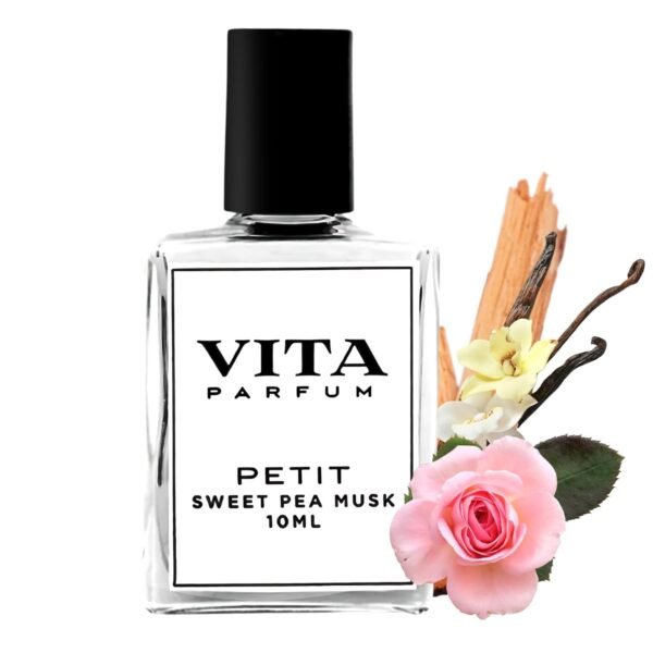 Sweet Pea Perfume Oil, Mini Roll On Perfume for Women, Parfum for Women, Vegan Cruelty Free Perfume in Petit Sweet Pea Musk Scent, 10ml - Image 2