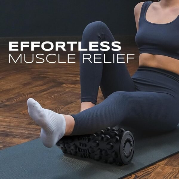 PURSONIC Vibrating Foam Roller – Deep Tissue Massage for Muscle Recovery – 5 Intensity Levels, USB Rechargeable, Durable & Lightweight Design - Image 8