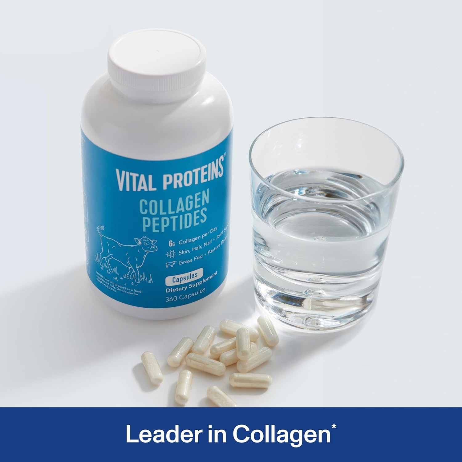 Vital Proteins Collagen Pills Supplement (Type I, III), 360 Collagen Capsules, 3300mg Serving Help Support Healthy Hair, Collagen Supplement - Image 3