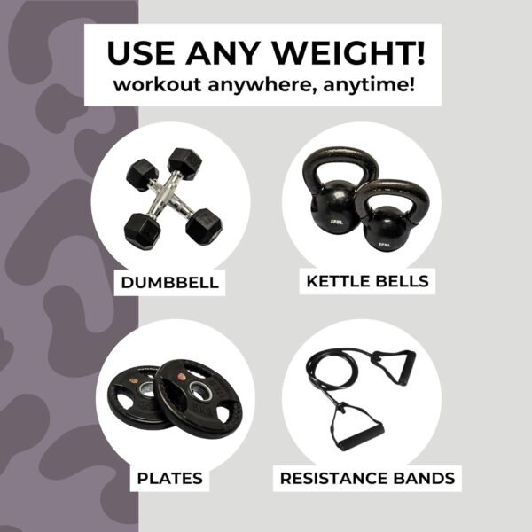 Hip Thrust Belt for Dumbbells, Kettlebells, & Plates - Booty Belt with Slip Resistant Padding for Hip Protection - Ideal for Weight Lifting, Gym Exercises, Home Workouts - Glute Trainer Equipment - Image 4