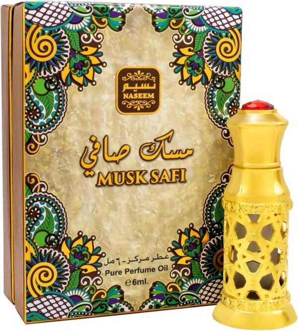 NASEEM Musk Safi 6ml Attar Perfume Oil for Men & Women | Rich Musk, Amber, & Sandalwood Blend Eau De Parfum | Long-Lasting, Hypoallergenic Fragrance | Premium Alcohol-Free, Skin-Friendly Scent - Image 2