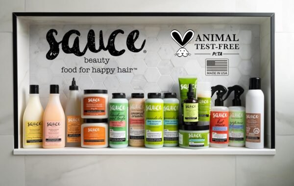 SAUCE BEAUTY Intense Repair Shampoo - Chimichurri Mint Tingle Hair Repair Shampoo - Hydrating Shampoo for Damaged Hair - Paraben and Sulfate-Free Hair Shampoo With Argan & Peppermint Oil (10 Fl Oz) - Image 9