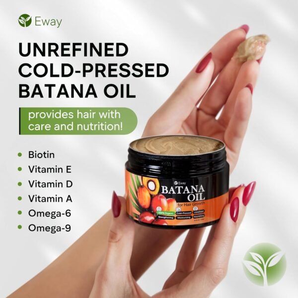 Eway Pure Batana Oil for Hair Growth Dr Sebi Organic – 100% Raw Batana Oil for Hair Growth with a Nourishing Formula to Shine for Both Women & Men - Image 4