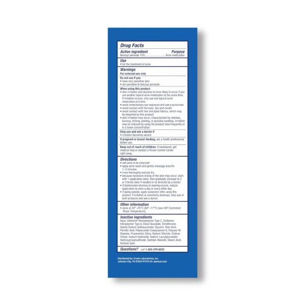 PanOxyl Acne Foaming Wash Benzoyl Peroxide 10% Maximum Strength Antimicrobial, 5.5 Oz - Image 3