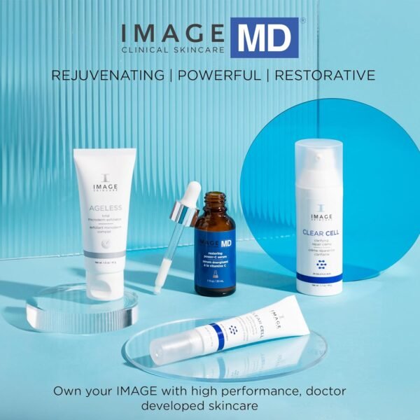 IMAGE Skincare, IMAGE MD Restoring Power-C Serum, 20% Vitamin C, Ferulic Acid Facial Serum to Reduce Pigmentation, Firm, Brighten Skin - Image 9