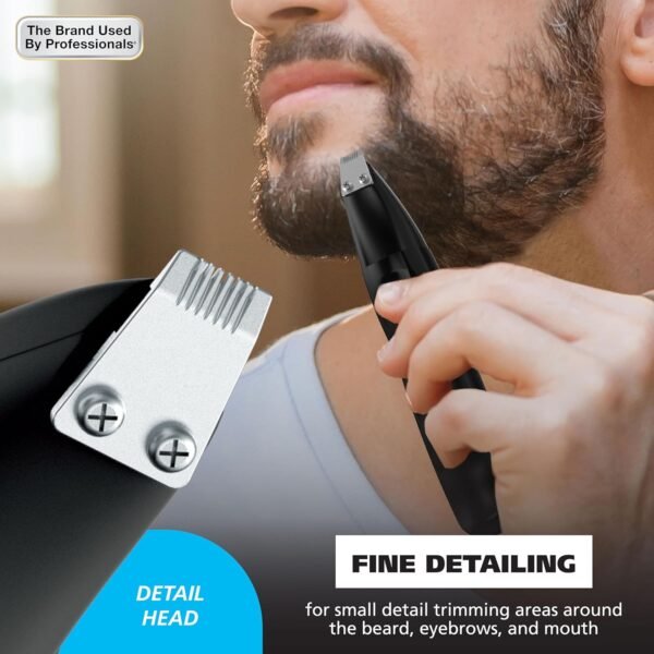 Wahl Pro Series® Rechargeable Eyebrow, Ear & Nose Hair Trimmer for Men – Painless DualTech® Eyebrow Trimmer & Facial Hair Removal Device – Model 3025656 - Image 9