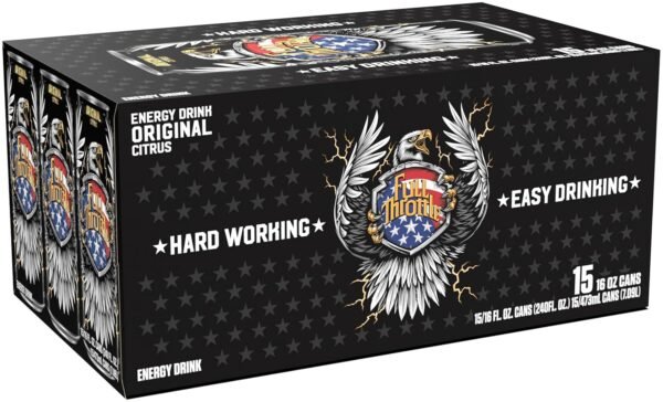 Full Throttle Citrus: Hard-Working Energy Drink. 16 Fl oz (Pack of 15) - Image 3