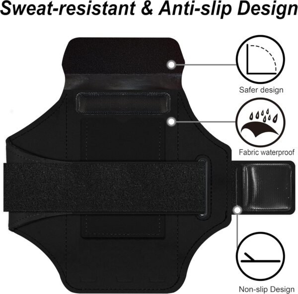 Running Armband for Google Pixel 8/8 Pro/7/7a/7 Pro/6/6a/6 Pro/5/5a/4/4a/4XL/3a/3 XL,Water Resistant Sport Armband with Zipper Slot for Pixel Buds and Car Key (Black) - Image 7