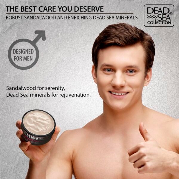 Salt Body Scrub Sandalwood – Moisturizes, Exfoliates & Nourishes Skin – Cleanses & Detoxifies with Dead Sea Minerals - Dead Sea Collection – 23.28 OZ - Image 4