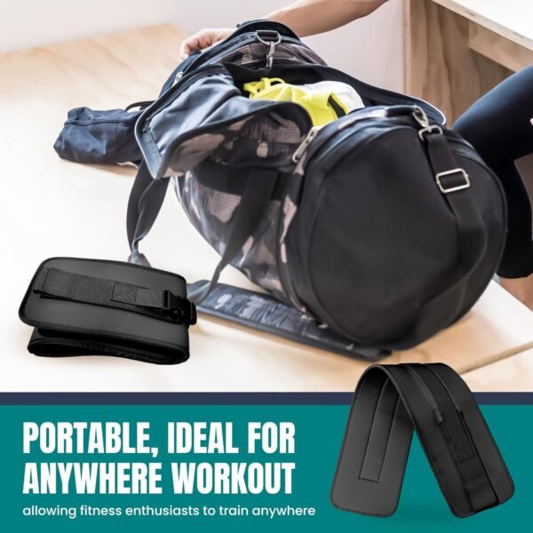 Exercise Hip Thrust Belt – Adjustable Hip Thrust Band, Slip-Resistant Glute Trainer for Dumbbells, Kettlebells & Plates | Universal Fit 23.5"-60" Waist, Durable for Gym, Home, & Travel Workouts - Image 8
