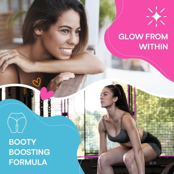 Glute Y Glow, Creatine for Women 2-in-1 Booty & Beauty Elixir W/Creatina para Glúteos┃Supports Faster Hair Growth, Stronger Nails & Glowing Skin - Horchata Flavor - Image 6