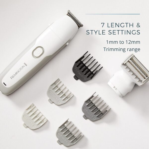 Remington Wetech 100 Waterproof Body Face Grooming Kit PG6251, White/Grey, 1 Count - Image 7