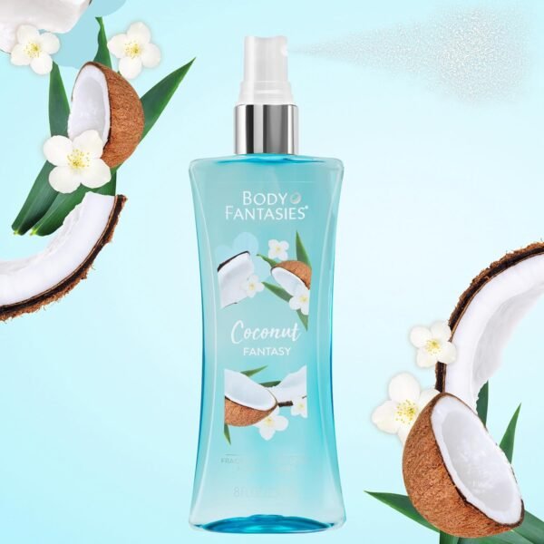 Body Fantasies Coconut Fantasy for Women - 8 oz Body Spray - Image 5