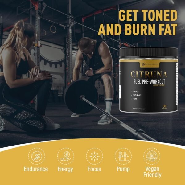 Fuel Pre Workout Mix and Energy Supplement, Zero Sugar Drink with B-Complex Vitamins to Boost Strength, Sharpen Focus, and Increase Endurance - 30 Servings, Cherry Limeade Flavor - Image 4