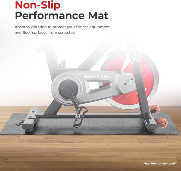Sunny Health & Fitness Non-Slip Home Gym Mat – Workout Floor Protection Foam Pad for Treadmill, Bike, Elliptical, Yoga and Exercise Equipment or Standing Desk in 4 Size Options - Image 7