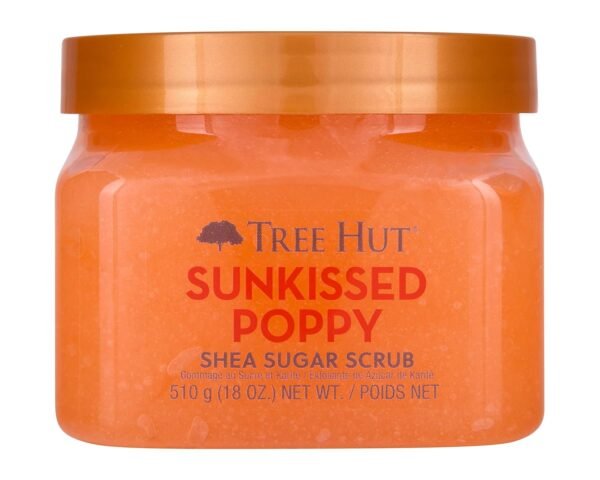 Tree Hut Sunkissed Poppy Shea Sugar Scrub | Exfoliating Body Scrub Removes Dead, Dry Skin for a Soft & Hydrated Feel | Nourishing Essential Body Care | 18 fl oz. - Image 2