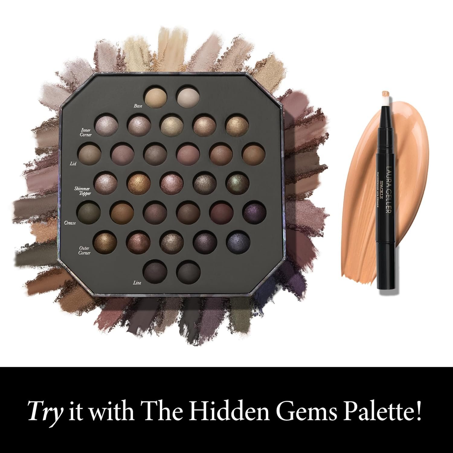 LAURA GELLER NEW YORK Waterproof Eye Spackle Eye Shadow Primer- Reduces the Appearance of Fine Lines-Lasts All Day -Universal - Image 5