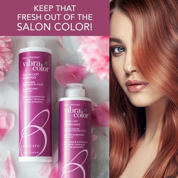 Brocato Vibracolor Color Last Shampoo (32 Oz. Shampoo + Conditioner Duo) | Color Safe for Color Treated Hair - Prevents Fading & Extends the Life & Brilliance of Hair, Contains No Sulfate or Parabens - Image 6