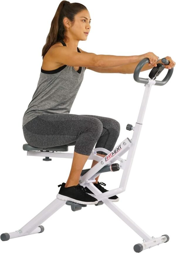 EFITMENT Rower-Ride Squat Machines for Home Exercise Trainer Total Body Abs and Glutes Butt Assist Db Method Upright Workout Rowing Machine - SA022 - Image 2