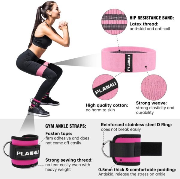 Barbell Pad Set for Squat Hip Thrusts, Upgraded Workout Foam Weight Lifting Bar Cushion Shoulder Neck Support with Anti-slip Grain, Fits Standard Olympic Bars & Smith Machine - Image 5