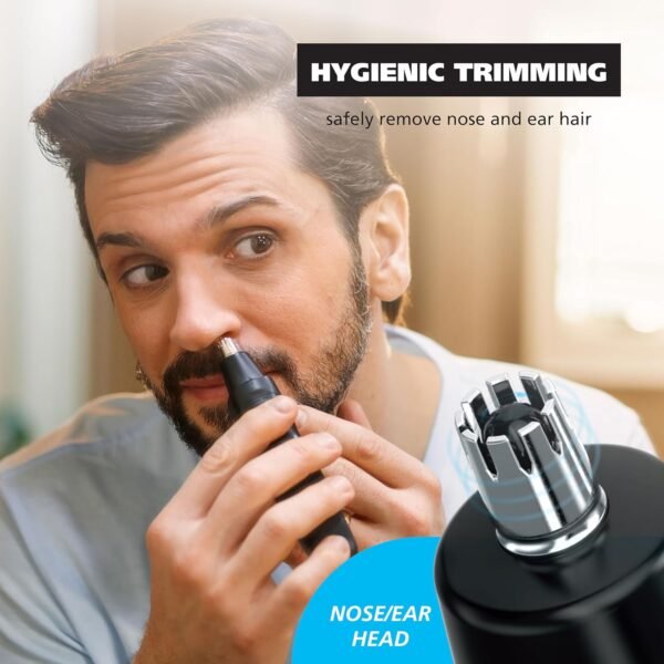 Wahl Pro Series® Rechargeable Eyebrow, Ear & Nose Hair Trimmer for Men – Painless DualTech® Eyebrow Trimmer & Facial Hair Removal Device – Model 3025656 - Image 8
