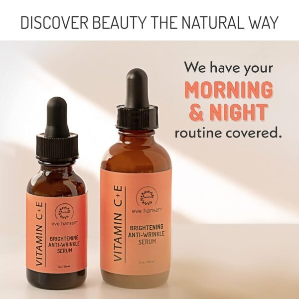 Eve Hansen Vitamin C Serum for Face - Facial Serum with Hyaluronic Acid, Vitamin E and Aloe Vera 2 oz - for softer, smoother, and more refined Skin - Image 8