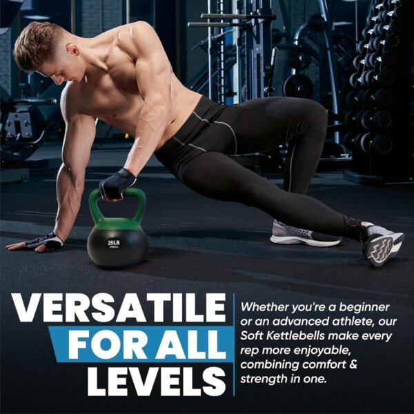 bintiva Soft Kettlebells - Sea and Iron Sand Filled Weights for Women and Men - Color Coded Kettle Bell Sets - Image 7