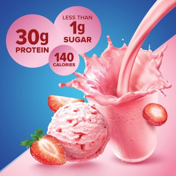 Pure Protein Strawberry Protein Shake, 30g Complete Protein, Ready to Drink and Keto-Friendly, Vitamins A, C, D, and E plus Zinc to Support Immune Health, 11oz Bottles, 12 Pack - Image 5