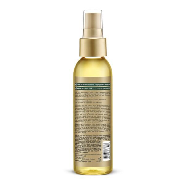 African Pride Olive Miracle Weightless Heat Protection & Hair Shine Mist, Fights Humidity & Shields Against Heat Damage, Enriched with Olive & Tea Tree Oils, 4 oz - Image 9