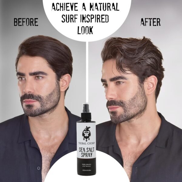 Sea Salt Hair Spray for Men - Thickening, Volumizing, Texturizing Hairspray for Men, Strong Hold, Alcohol-Free. - Image 3