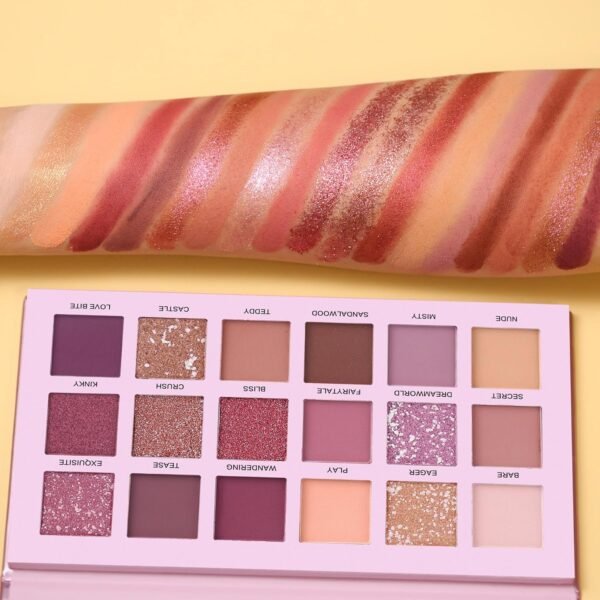 UCANBE Professional 18 Colors Aromas Nude Eyeshadow Palette Long Lasting Multi Reflective Shimmer Matte Glitter Pressed Pearls Eye Shadow Makeup Pallet Kit - Image 6