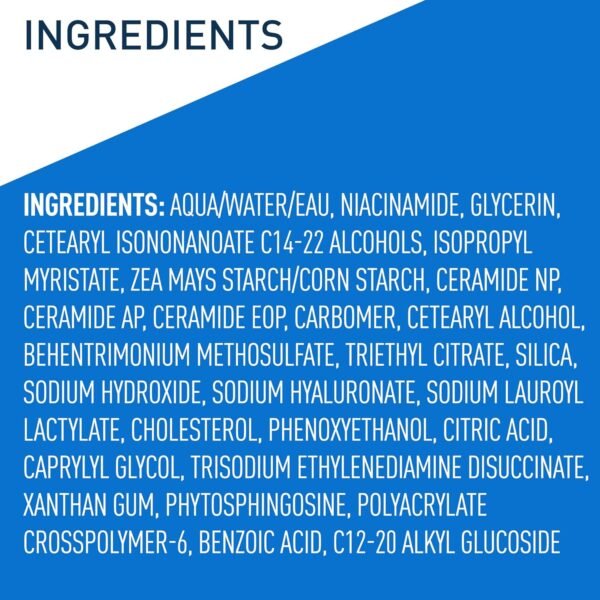 CeraVe Oil Control Moisturizing Gel-Cream, Face Moisturizer for Oily Skin, Niacinamide, Hyaluronic Acid & Oil Absorbing Technology To Rebalance Oily Skin, Non-Comedogenic, Fragrance Free & Oil-Free - Image 10