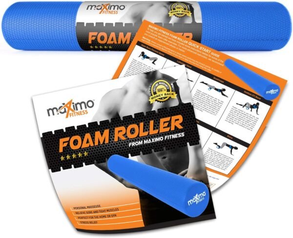 Maximo Fitness Foam Roller - High Density Exercise Roller for Trigger Point Self Massage, Muscle and Back Roller for Fitness, Physical Therapy, Yoga and Pilates, Gym Equipment - Image 4