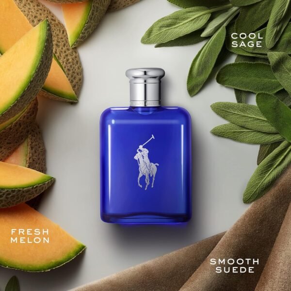 RALPH LAUREN FRAGRANCES - Polo Blue - Eau de Toilette - Men's Cologne - Refillable Cologne Set - With Citrus, Sage, and Suede - 2.5 Fl Oz Bottle & 5.1 Fl Oz Refill - Image 3