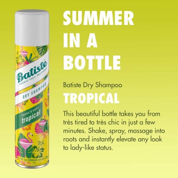 Batiste Dry Shampoo, Tropical Fragrance, 6.73 fl. oz. (Pack of 3) - Image 4