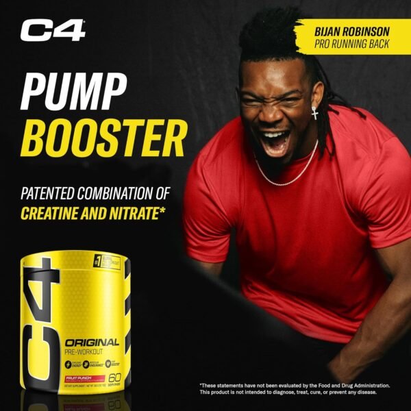 C4 Original Pre Workout Powder Fruit Punch - Vitamin C for Immune Support - Sugar Free Preworkout Energy for Men & Women - 150mg Caffeine + Beta Alanine + Creatine - 60 Servings - Image 7