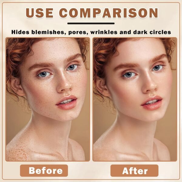 Airbrush Foundation Makeup Spray Full Coverage Foundation for Mature Skin,Long-lasting Airbrush Flawless Setting Spray,Waterproof Foundation for Smooth Radiant Skin (Natural/Warm Porcelain) - Image 4