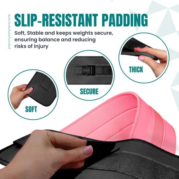 Exercise Hip Thrust Belt – Adjustable Hip Thrust Band, Slip-Resistant Glute Trainer for Dumbbells, Kettlebells & Plates | Universal Fit 23.5"-60" Waist, Durable for Gym, Home, & Travel Workouts - Image 5