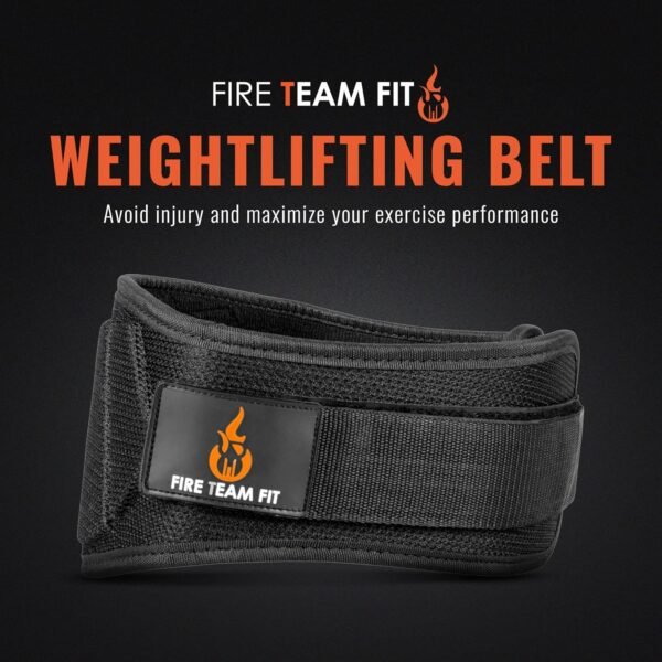 Weight Lifting Belt for Men and Women, 6 Inch, Bodybuilding & Fitness Back Support for Cross Training Workout, Squats, Lunges - Image 3