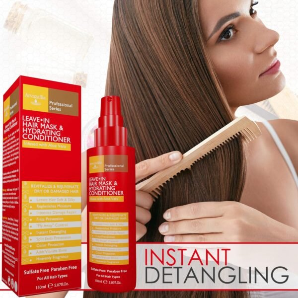 Arvazallia Leave-in Hair Mask and Hydrating Conditioner Spray for Dry or Damaged Hair - Professional Grade Leave-in Conditioner and Moisturizer - Image 8