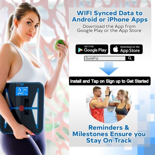 Pro, Innovative, Super Smart, Whole Body Analysis AI, Unique, WiFi Scale with Complete Weight Loss and Weight Maintenance Comprehensive, and Holistic System with Food Analysis - Image 3