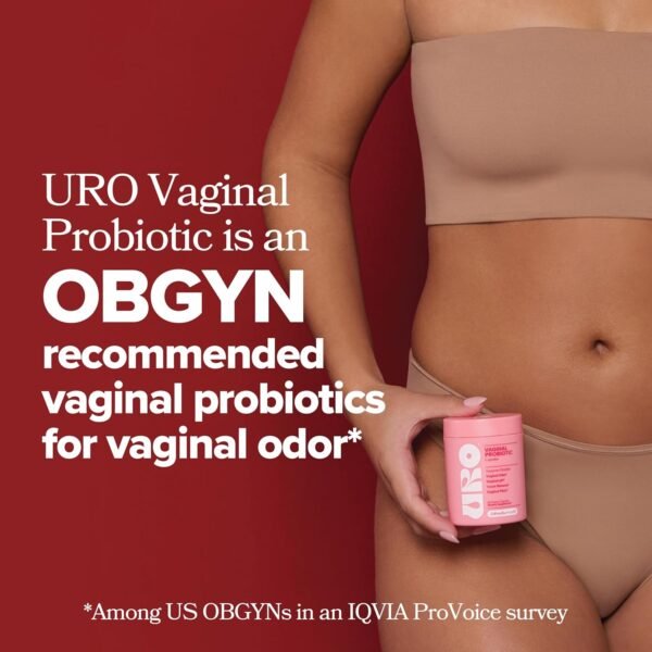 URO Vaginal Probiotics for Women pH Balance with Prebiotics & Lactobacillus Probiotic Blend - Women's Vaginal Health Supplement - Promote Healthy Vaginal Odor & Vaginal Flora, 60 Count (Pack of 1) - Image 7