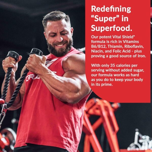 Granite Supplements Vital Shield, Greens Superfood Powder, Very Berry Flavor, Supports Performance, Gut Health, Immunity, & Nutrition (30 Servings) - Image 7