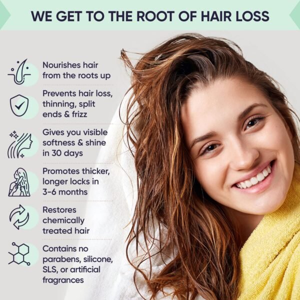 Moerie Hair Growth & Repair Mask - Restorative, Vegan-Friendly Treatment for Longer, Thicker, Fuller Hair - 100ml - Image 3