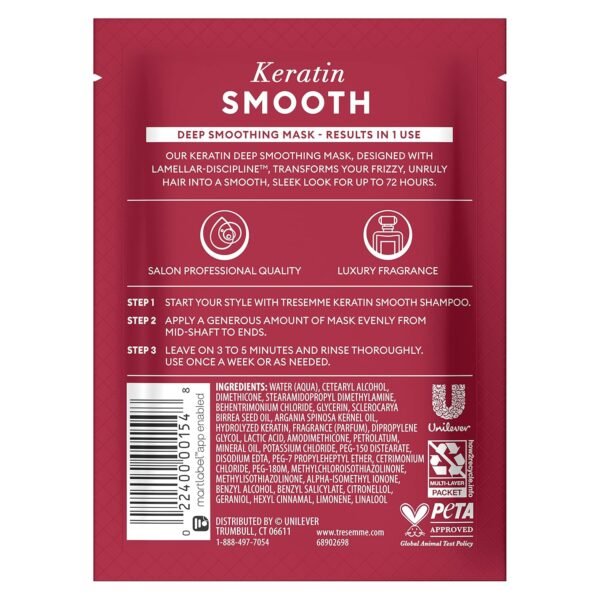 TRESemmé Smoothing Hair Mask Keratin Smooth 1.5 oz - Image 3