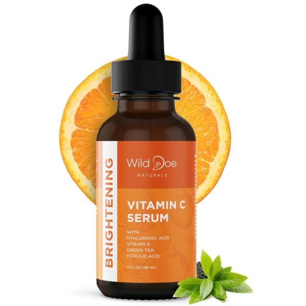 Vitamin C Serum for Face with Hyaluronic Acid - Firming Anti Aging Serum, Pore Minimizer, Acne Scars and Dark Spot Remover for Face - Vitamin C facial serum + Ferulic Acid, Vitamin E, Green Tea -4 oz - Image 3